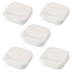 【新着商品】保存容器 容器 冷凍ごはん 御飯 (ホワイト) ご飯 電子レンジ/食洗機対応) / ご飯冷凍容器 (5個入り 冷凍ごはん容器 R498W 極 マーナ(marna)