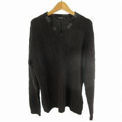 【中古】未使用品 チヴィディーニ CIVIDINI セーター ケーブルニット Vネック ブラウン 茶 ウール カシミヤ 50 トップス メンズ チヴィディーニ CIVIDINI セーター ケーブルニット Vネック ブラウン