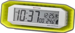 新品 目覚まし時計 電波時計 電子音 アラーム 大音量 デジタル グリーン リズム(RHYTHM) 7.2x18.3x6.4cm 8RZ220SR05のサムネイル