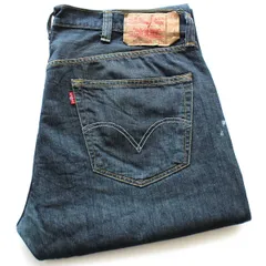 メキシコ製 Levi'sリーバイス 501 ペンキ飛び デニムパンツ W38 L34★SDP3853 ジーンズ ストレート ダークウォッシュ ビッグサイズ