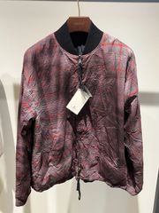 [50サイズ]BARENA VENEZIA Wood Blend Bomber Jacket in Maroon Multi　メンズ　ジャケット