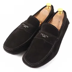 PRADA ブラックレザー ドライビングシューズ　ローファー　モカシン PRADA プラダ ローファー 1D329N 069 レディース パテントレザー