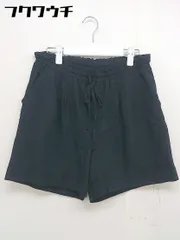 ◇ nano universe ナノ ユニバース ウエストゴム リネン混 ショート パンツ サイズ38 ネイビー系 レディース  【中古】 【1110150000986】のサムネイル