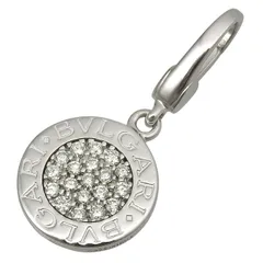 BVLGARI ブルガリ ブルガリブルガリ ダイヤ ペンダント トップ K18WG 750 ホワイトゴールド ダイヤモンド チャーム アクセサリー レディース 送料無料 240101807003 ★