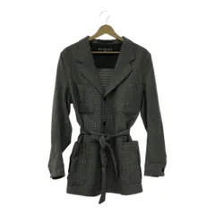 HAVERSACK ハバーサック ワークジャケット 腰ひも付 ショートコート 格子柄 千鳥柄 メンズ アウター M 日本製