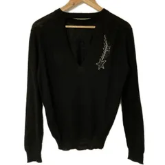 ザディグエヴォルテール ロゴニット プルオーバー オーバーサイズ 黒