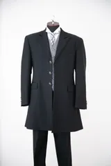 【 美品 BARYSPHEREタキシード 3P スーツ　black Size Y-M】