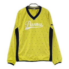 サイズ：M PUMA GOLF プーマゴルフ  長袖ブルゾン ジャケット アイコン×ボーダー柄 イエロー系 [240101454915] ゴルフウェア メンズ ストスト