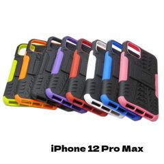 iPhone 12 Pro Max ジャケット スタンド ハード TPU ダブルレイヤー 二重構造 凸凹 鎧 アーマー 頑丈 ケース カバー