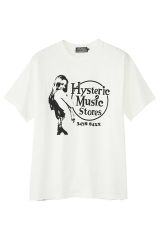 HYSTERIC GLAMOUR ヒステリックグラマー 02251CT35 MUSIC STORES Tシャツ WHITE 正規通販 メンズ