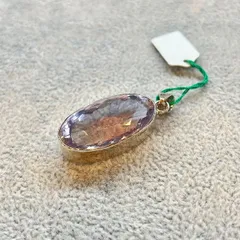 ペンダントトップ アメジスト シルバー925 レディース メンズ ユニセックス デザインリング ハンドメイド 手作り 一点もの 天然石 オーバルカット 高品質ジュエリー クラシックデザイン 上品 シンプル エレガント
