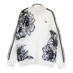 サイズ：1 PEARLY GATES パーリーゲイツ  長袖ニットセーター 花柄 ホワイト系 [240101416227] ゴルフウェア レディース ストスト