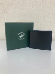 ％【新品未使用】BEVERLY HILLS POLO CLUB 二つ折り財布 ブラック【財布】【1】