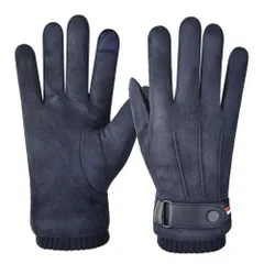 [ALVEIN] 手袋 グローブ 防寒 冬用 暖かい メンズ 男性 スマホ手袋 スマホ対応 バイク ビジネス 厚手 保温 裏ボア PUレザー タッチパネル 防寒手袋 防寒グローブ 通勤 通学