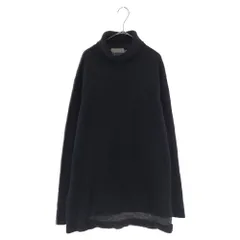 Yohji Yamamoto POUR HOMME (ヨウジヤマモト プールオム) 21AW 裾ダメージ加工タートルネックロングニットセーター ブラック HX‐K23‐194のサムネイル