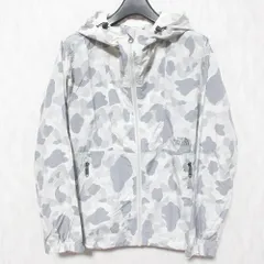 美品 THE NORTH FACE ノースフェイス NOVELTY COMPACT JACKET カモフラ 迷彩柄 マウンテンパーカー ジャケット NPW11170 S グレー レディース 古着 中古 USED