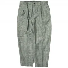 green label relaxing UNITED ARROWS グリーンレーベルリラクシング ユナイテッドアローズ CM TWチェック 2プリーツワイドテーパードパンツ 機能性生地 3214-139-2927 S グレー ボトムス g11870
