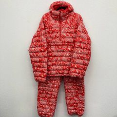 SUPREME ダウン　セットアップ　レッドペイズリー