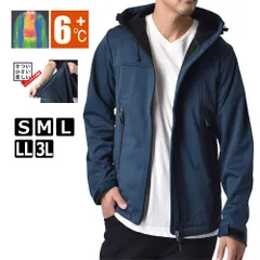マウンテンパーカー 《B70A杢ネイビー》 新品 未使用 春 秋 +6℃ 防風 透湿 保温 三層構造素材 ストレッチ裏フリース フルジップパーカー【A5L】 ファッション メンズ ジャケット アウター 