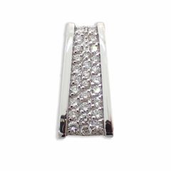 K18WG ダイヤモンド トータル：0.40ｃｔ ペンダントトップ//j4-3