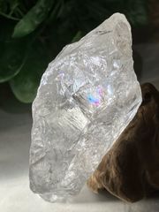 アーカンソー産　万華鏡　レインボー　かち割り水晶　ロック水晶　原石　クリスタル