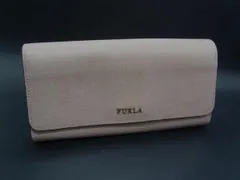 FURLA フルラ レザー ラウンドファスナー 長財布 ウォレット 札入れ 小銭入れ レディース ピンク系 DH7408