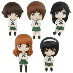 【中古】フィギュア あんこうチーム 「ガールズ＆パンツァー」 PVC製塗装済みフィギュア5体セット
