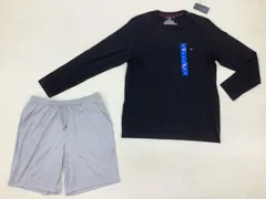 B NY24071706 メンズ 長袖Tシャツ＆ハーフパンツセット