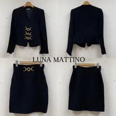 LUNA MATTINO ルナマッティーノ/短丈テーラード ビジュー装飾M