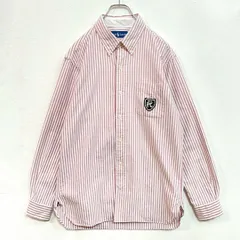 ラルフローレン　ポケット付　エンブレム　ボタンダウン　オックスフォード 長袖シャツ ストライプ Polo Ralph Lauren
