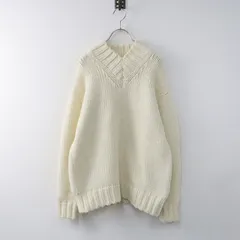 オーラリー AURALEE SUPER FINE WOOL AIRY KNIT V-NECK PO 0/オフホワイト スーパーファインウールエアリーニット【2400014302424】