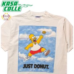 THE SIMPSONS（ザ・シンプソンズ）"JUST DONUT." 90's ヴィンテージ NIKE パロディTシャツ Lサイズ USA製 ホーマーシンプソンズ