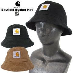 海外限定 carhartt カーハート Bayfield Bucket Hat ハット WIP ぼうし ボウシ ストリート ユニセックス 男女兼用 バケハ 日よけ スクエアラベル