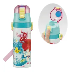 【特価商品】保冷専用 子供に優しい軽量タイプ waterbottle 24 スポーツボトル アリエル かわいい ディズニー 470ml キッズ 直飲み 子供 水筒 こども ステンレス 水瓶 子供用 SDC4-A スケーター(Skater)