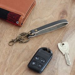 マルチストラップ グレー T-44 使い方色々 バッグストラップ ショルダーストラップ キーリング スマホストラップ