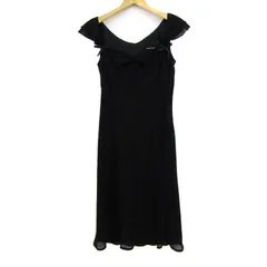 クイーンズコート ノースリーブワンピース トップス レディース 2サイズ ブラック QUEENS COURT 【中古】