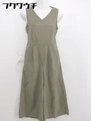 ◇ MAJESTIC LEGON マジェスティックレゴン ノースリーブ オールインワン サイズF カーキ レディース 【中古】 【1105310019793】のサムネイル