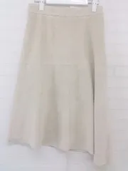 ◇ apart by lowrys アパートバイ ローリーズ スウェード調 膝下丈 フレア スカート サイズL グレージュ系 レディース P  【中古】 【1208290002509】