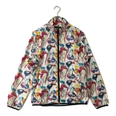 中古 メンズ キャロウェイ Callaway フルジップアウター 3L 白 長袖ダブル 2WAY 裏メッシュ 総柄 大きい