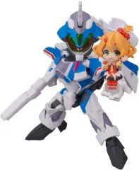 【中古】フィギュア TINY SESSION VF-31J ジークフリード (ハヤテ・インメルマン機) with フレイア・ヴィオン 「マクロスΔ」