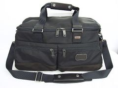 良品 TUMI トゥミ 2WAY ボストンバッグ ショルダーバッグ 黒系 2223403HKO TSAロック鍵付 MF0084-0522-2 ★3150