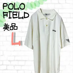 【美品】POLO FIELD　ポロフィールド　シャツ　白　Ｌ　ポロシャツ　レディース　メンズ　春　夏　秋　未使用
