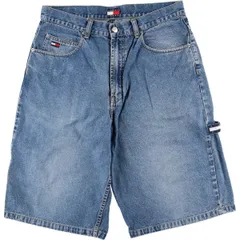 古着 90年代~ トミーヒルフィガー TOMMY HILFIGER デニムペインターショーツ ハーフパンツ メンズw35相当 ヴィンテージ/eaa586969
