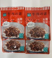 The Next Dekade 7年保存レトルトおかず 牛丼の素　4袋セット