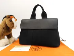 エルメス トート ＭＭ グレー シルバー エールライン 美品 トートバッグ