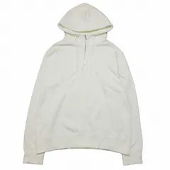 17AW ユニフォームエクスペリメント uniform experiment HALF ZIP SWEAT HOODY ハーフジップ スウェット フーディー パーカー フーデッド トレーナー 裏毛 プルオーバー 2/M 白 ホワイト UE-178054 メンズのサムネイル