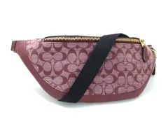 ■新品■未使用■ COACH コーチ CG994 シグネチャー キャンバス×レザー ショルダーバッグ ボディバッグ レディース レッド系 FC0112