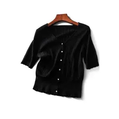 カーディガン トップス レディース 半袖 tシャツ カットソー UVカット 接触冷感 Vネック 紫外線対策 薄手ニット カーディガン 薄手 冷房対策 日焼け防止 上着