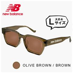 【新品】 Lサイズ nb02022 c02 メンズ ニューバランス サングラス 大きいサイズ 横幅 大きい 大きめ 幅広 ワイド New Balance newbalance ブランド スクエア ウェリントン型 フラットレンズ 軽量 モデル uvカット