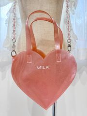 MILK ハートバッグ ハート型ビニールバッグ